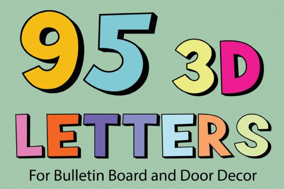 89 Printable 3D Bulletin Board Letters for Classroom and Craft Projects