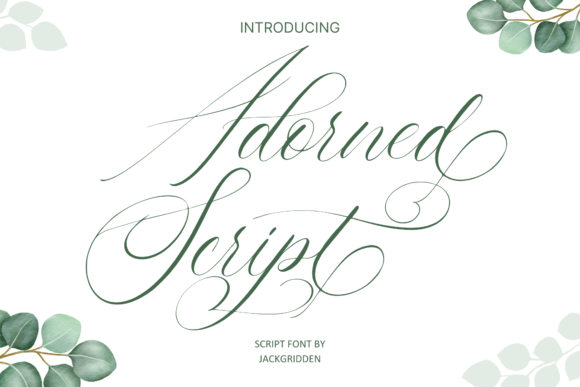 Adorned Script: The Elegant Typeface for Wedding Design