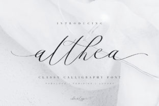Althea Script: A Calligraphy Font for Effortless Elegance