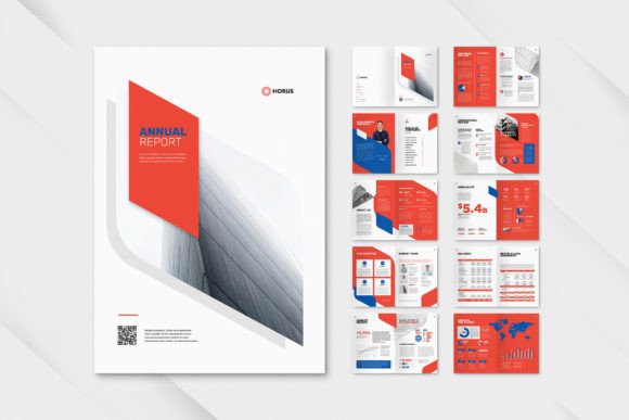 Annual Report Company Elegant Red: A Template for Impactful Presentations