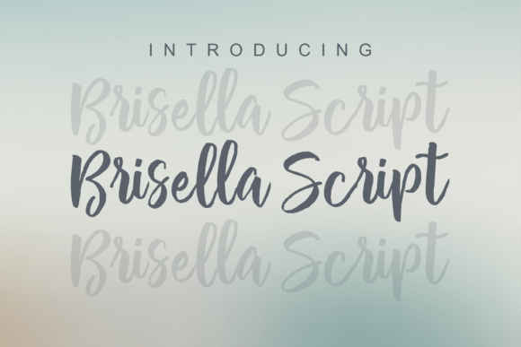 Brisella Script: A Font That Feels Like a Handwritten Note