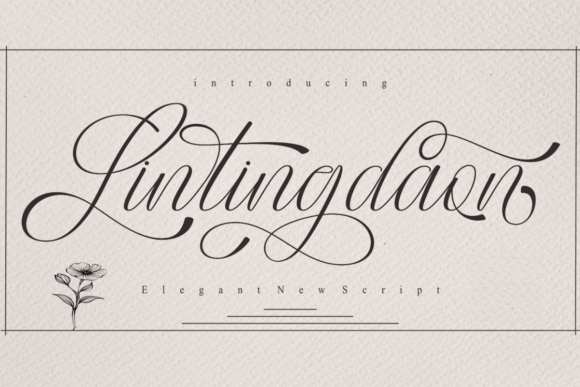 Lintingdaon Script: A Typeface for Romantic and Elegant Design