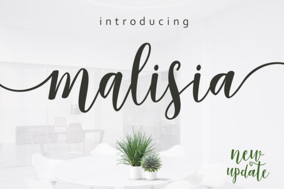 Malisia Script: A Modern Font for Wedding Designs & More