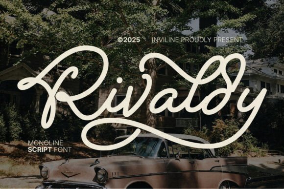 Rivaldy Monoline Script Pro: A Font with Retro Soul