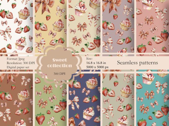 Sweeten Your Designs: The Versatile Strawberry Seamless Pattern Set