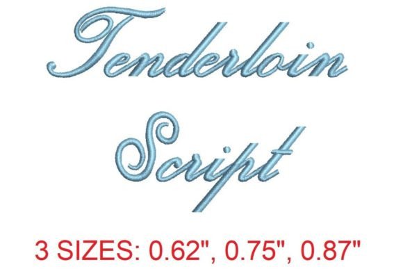 Tenderloin Script: The Embroidery Font for Timeless Branding