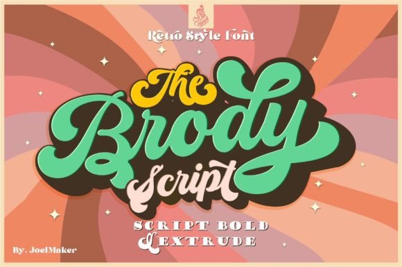 The Brody Script: A Handwritten Font with Vintage Character